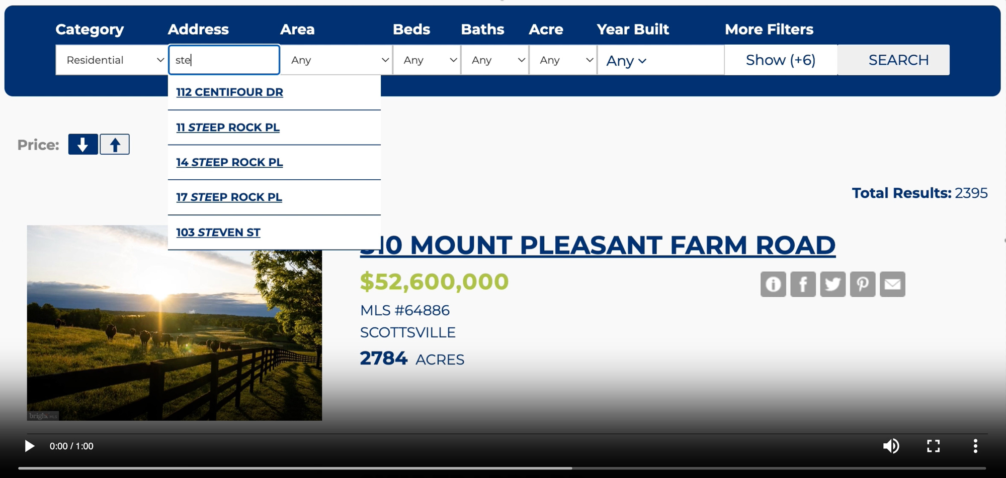 powerful mls data search for realtor websites video tour